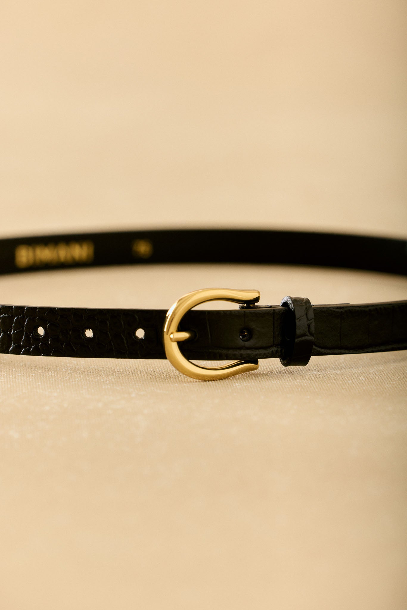 Cinturón GANGES Textura Negro - BIMANI