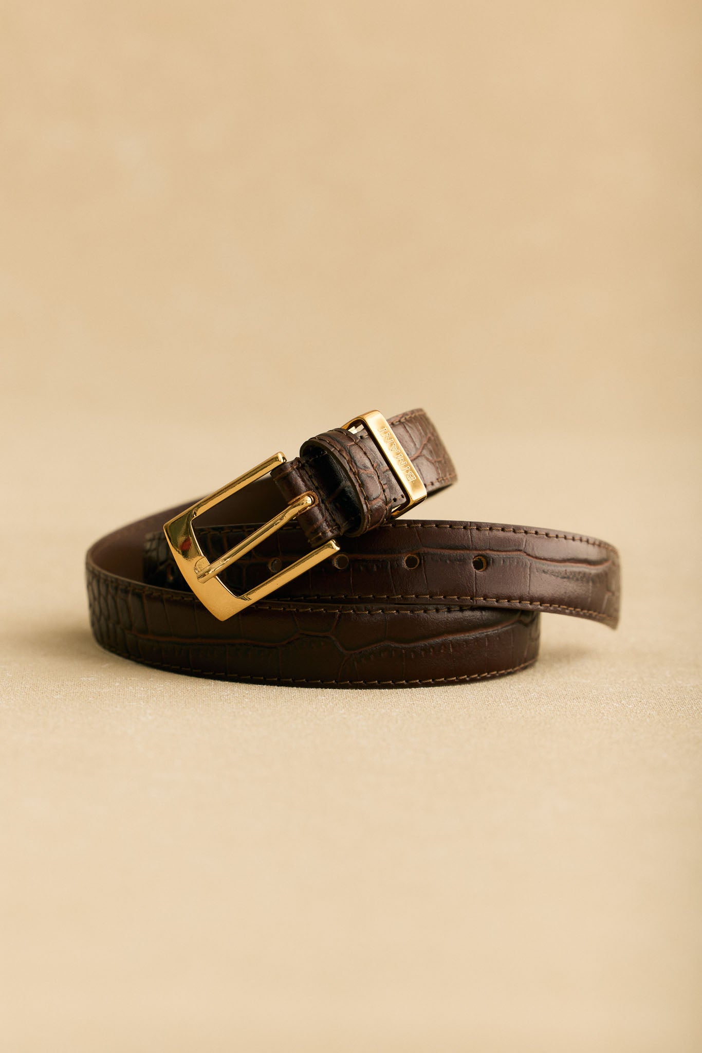 Cinturón INDO Textura Marrón - BIMANI