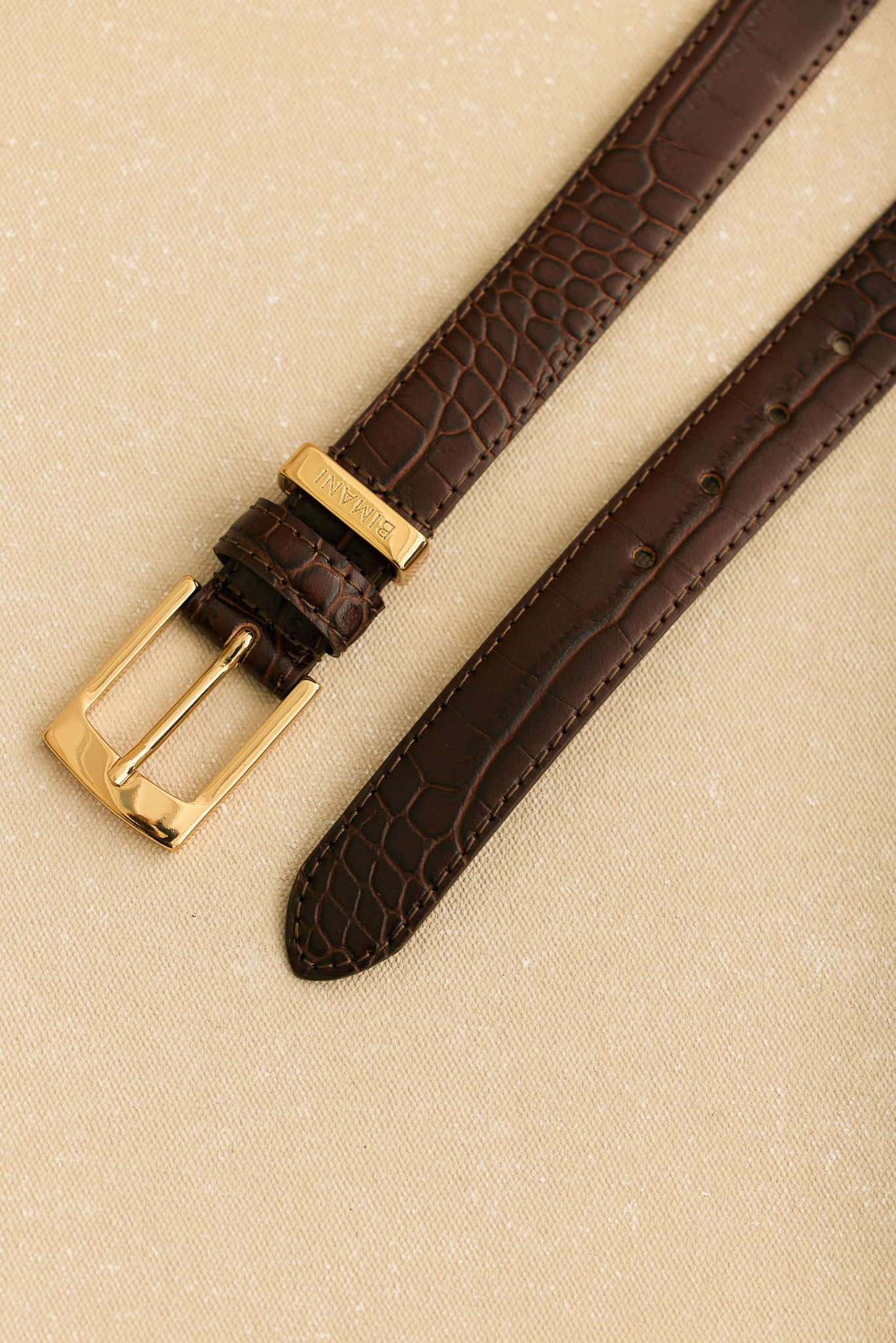 Cinturón INDO Textura Marrón - BIMANI
