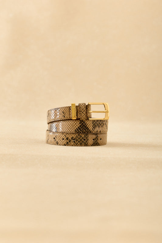 Cinturón INDO Textura Topo - BIMANI