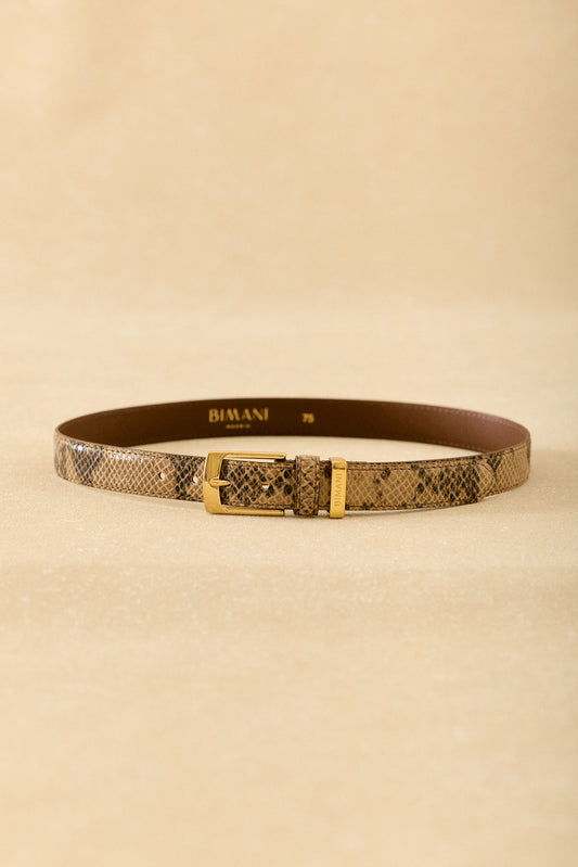 Cinturón INDO Textura Topo - BIMANI