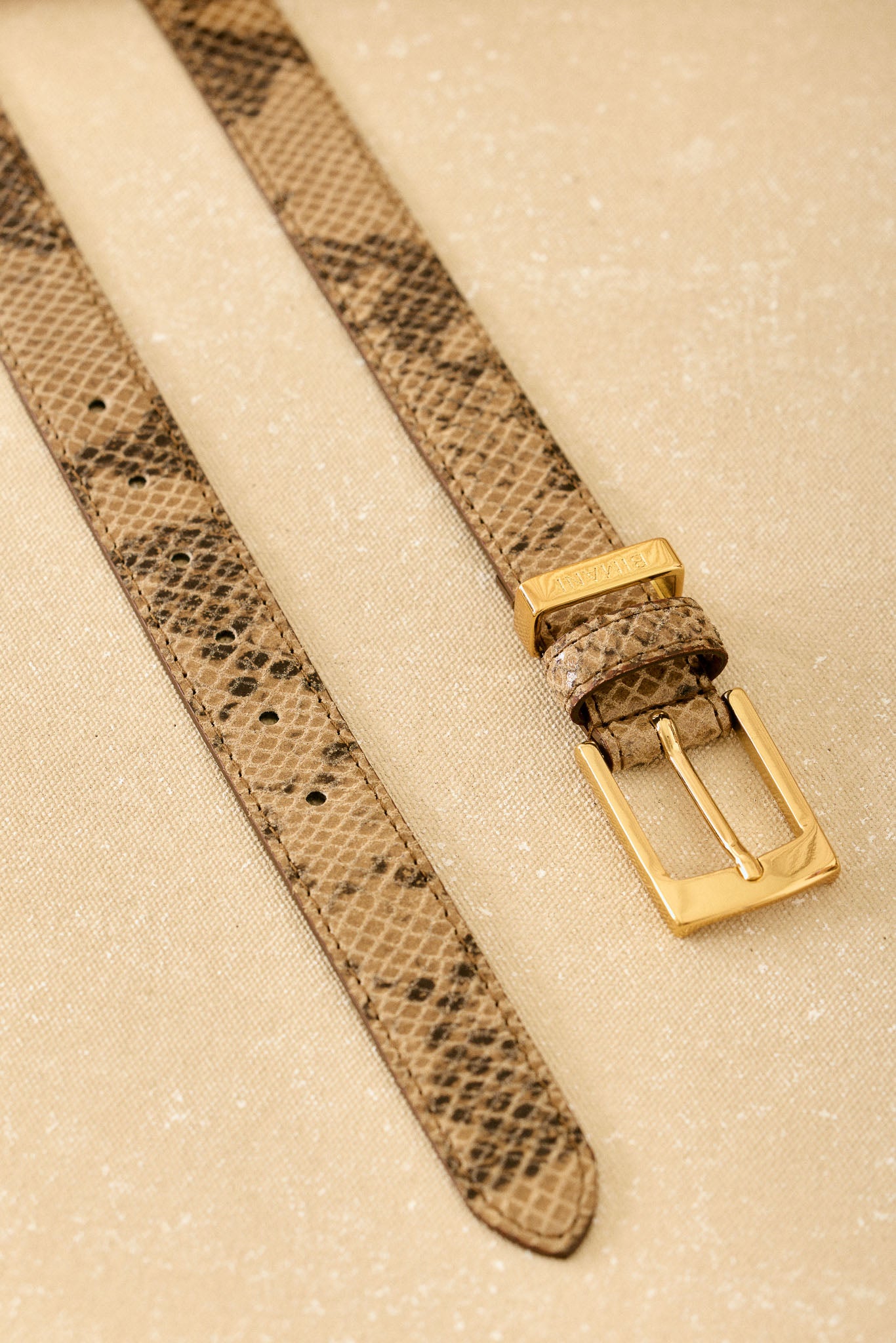 Cinturón INDO Textura Topo - BIMANI