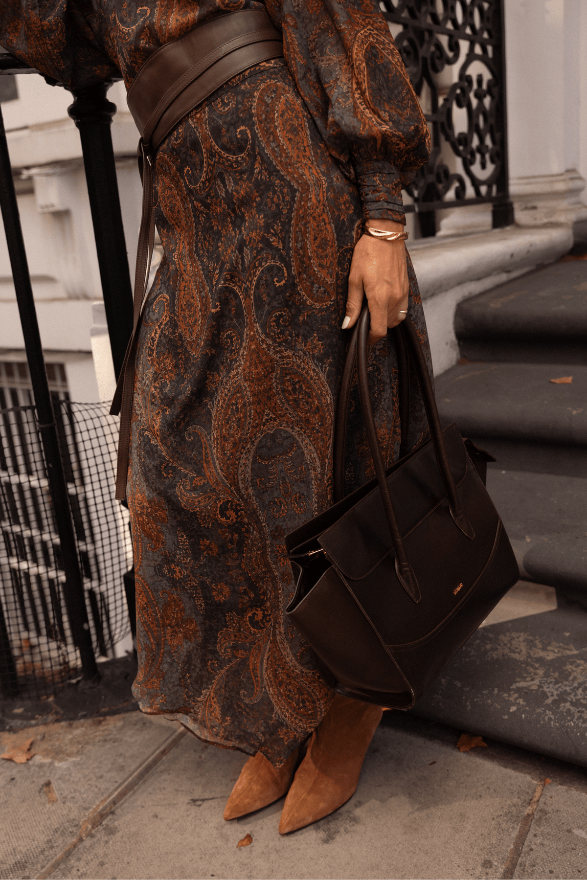 Falda AINA Estampado Gris - BIMANI