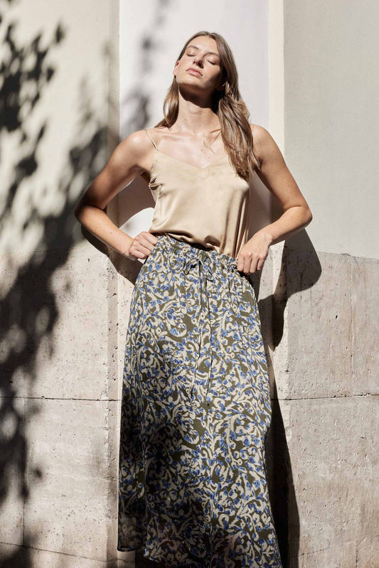 CAMILA Skirt Print Khaki