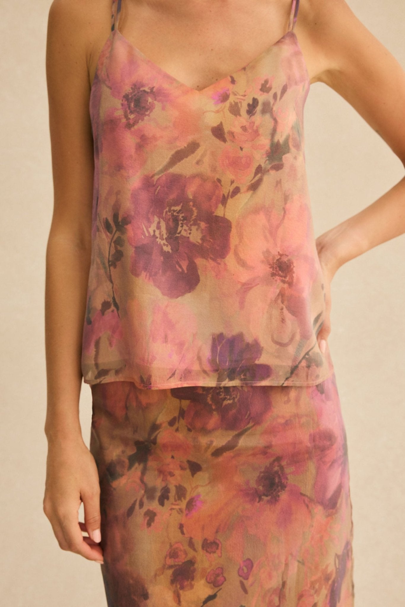 Falda IRATI Estampado Nude - BIMANI