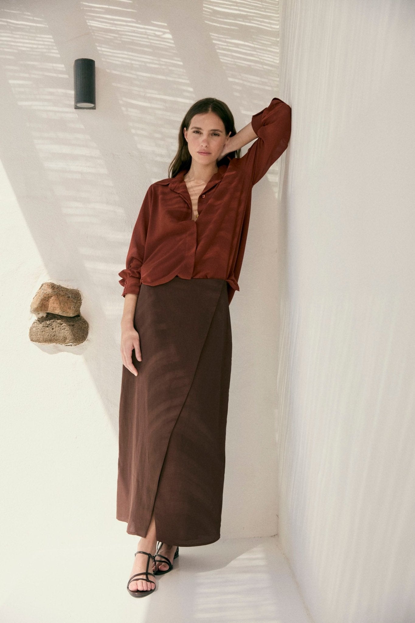 Falda LIVIE Marrón - BIMANI