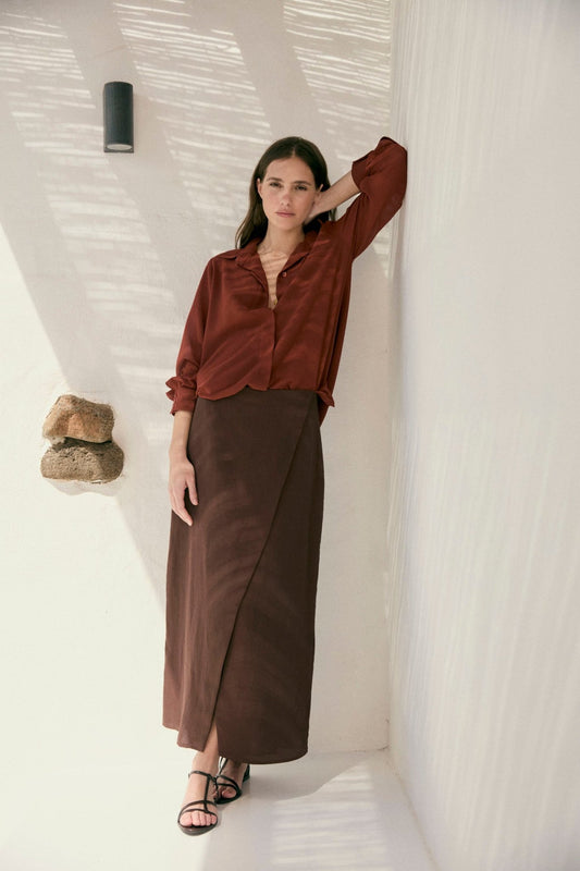 Falda LIVIE Marrón - BIMANI