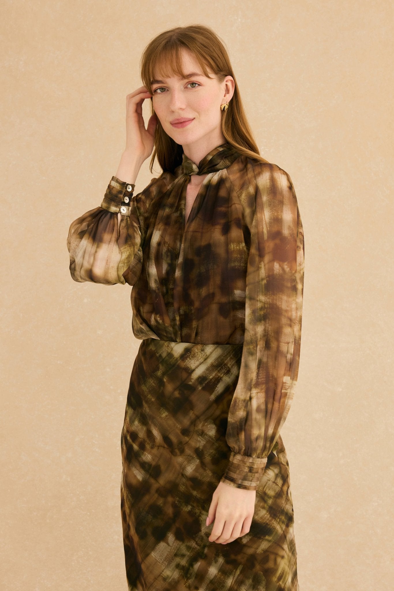 Falda LORICA Estampado Khaki - BIMANI