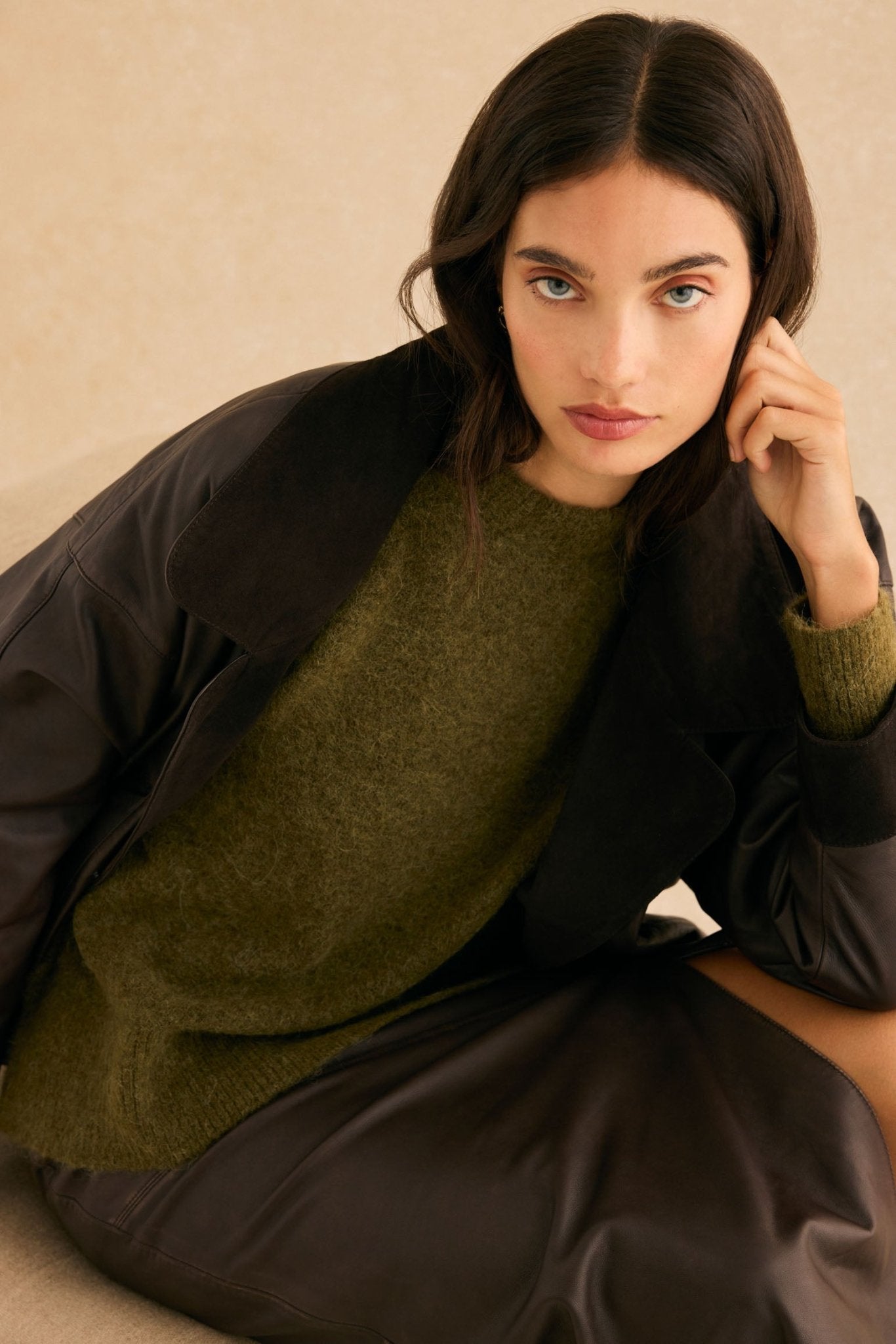 Falda LOUISE Marrón - BIMANI