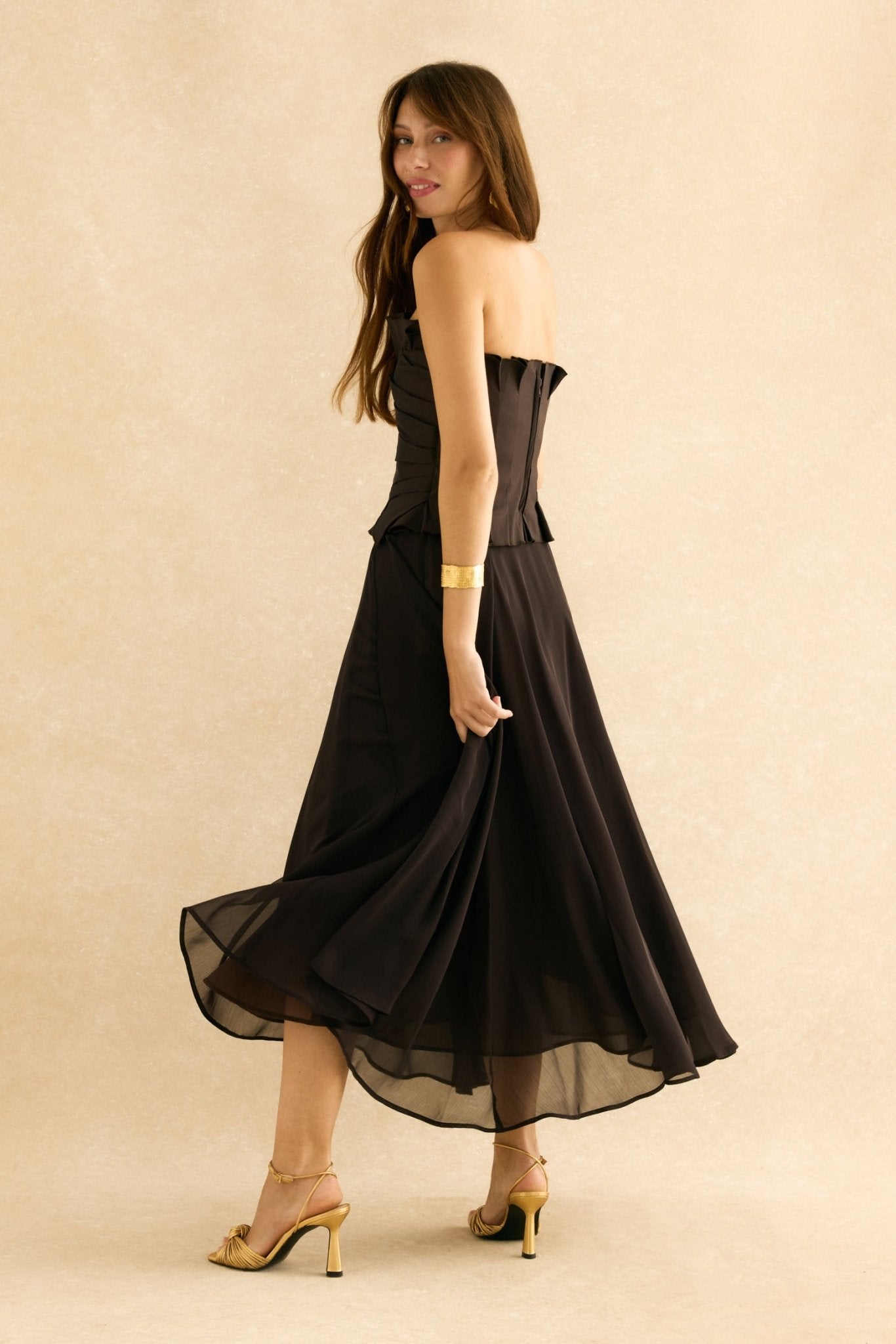 Falda MALISA Marrón Cacao - BIMANI