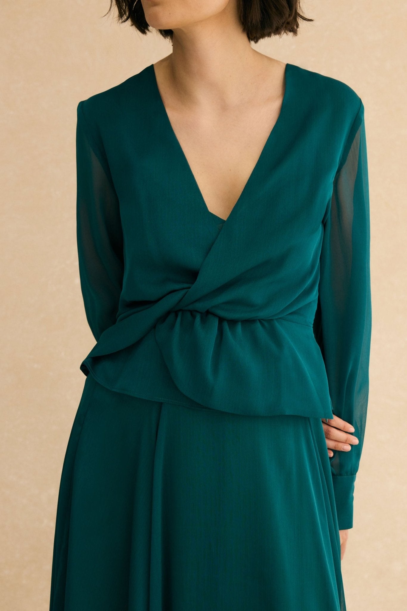 Falda MALISA Verde Hiedra - BIMANI
