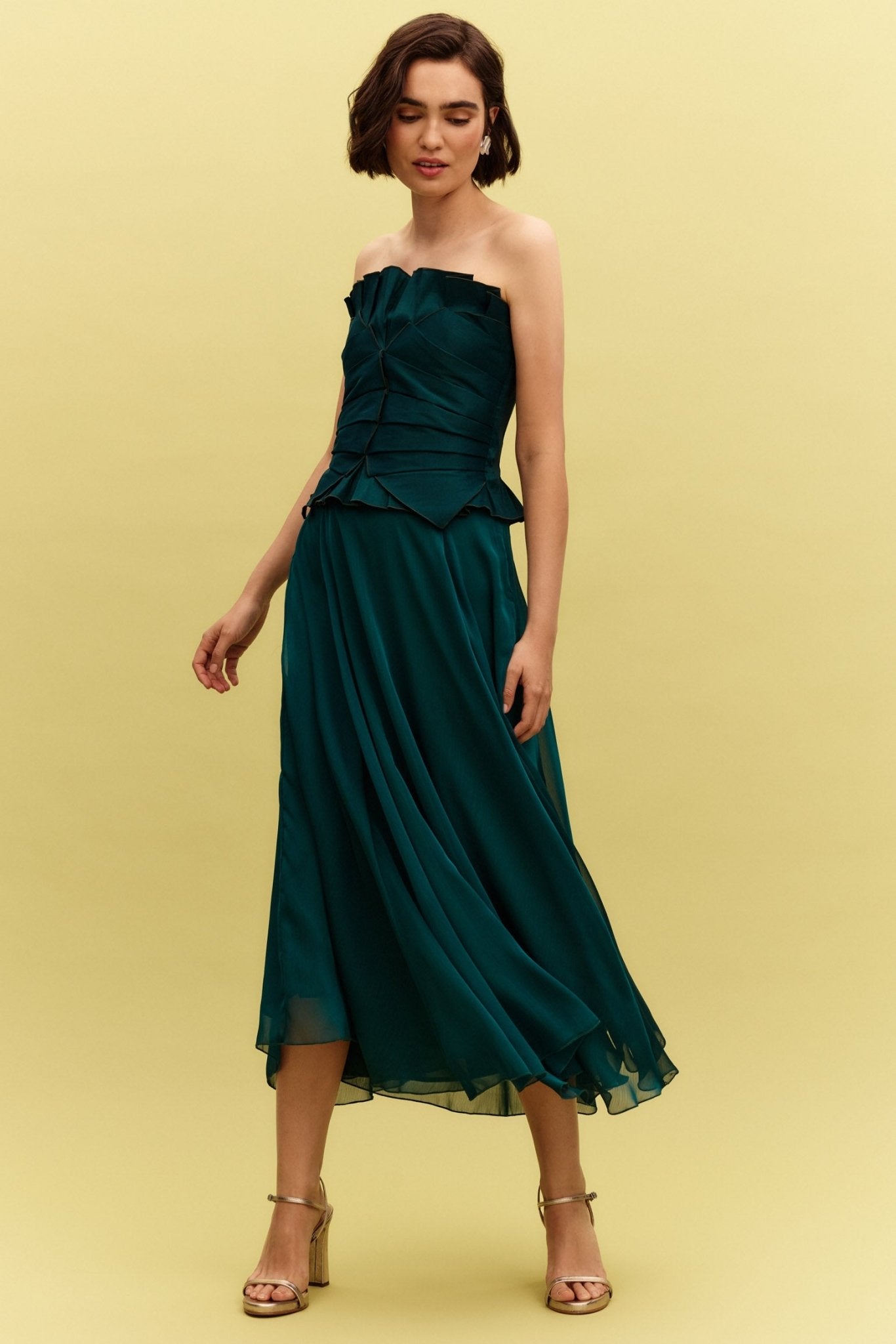 Falda MALISA Verde Hiedra - BIMANI