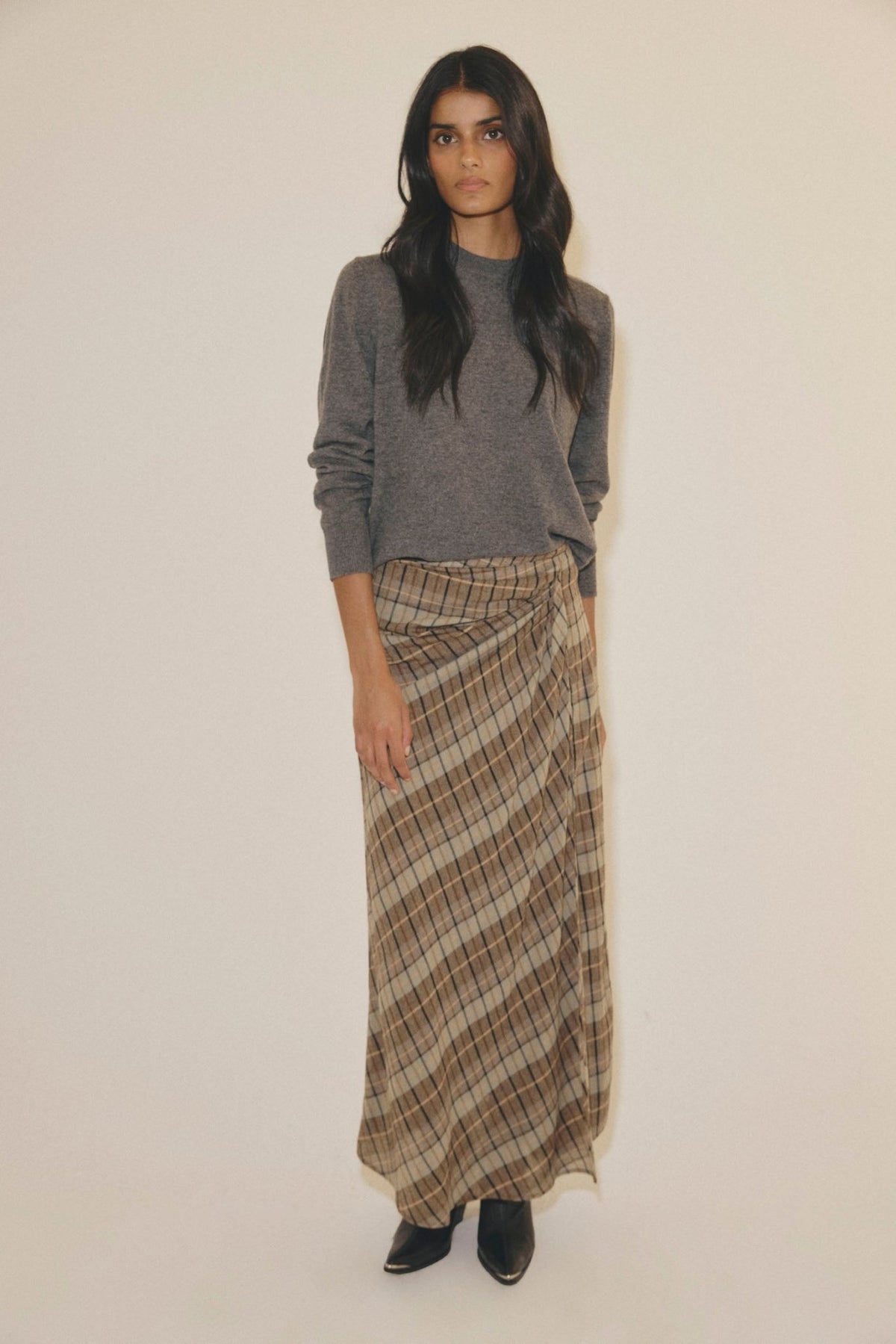 Falda MARLEY Manteco Gris - BIMANI