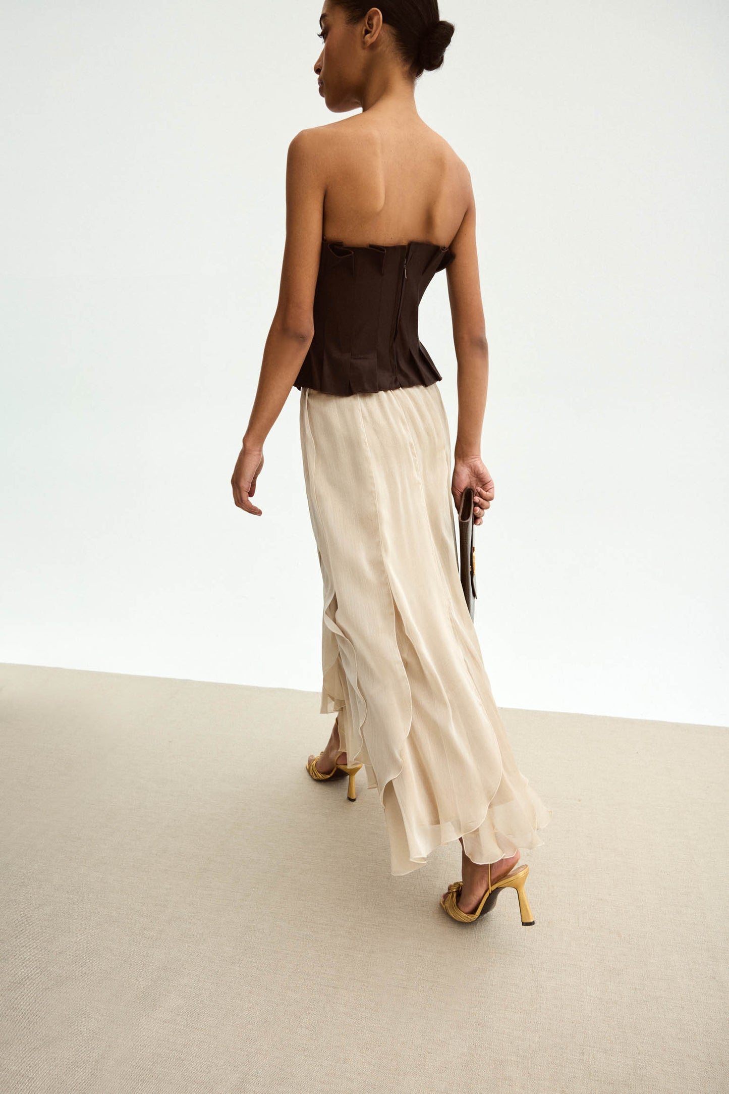 Falda MOONSTONE Champagne - BIMANI