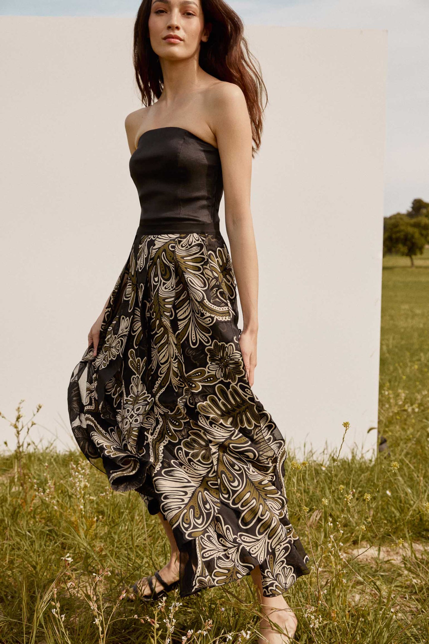 MOONSTONE Skirt Texture Black