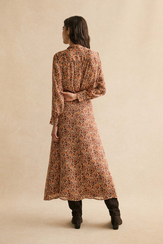 Falda PRISCILA Estampado Teja - BIMANI