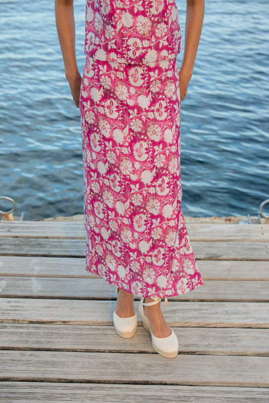 SALVIA Skirt Print Pink