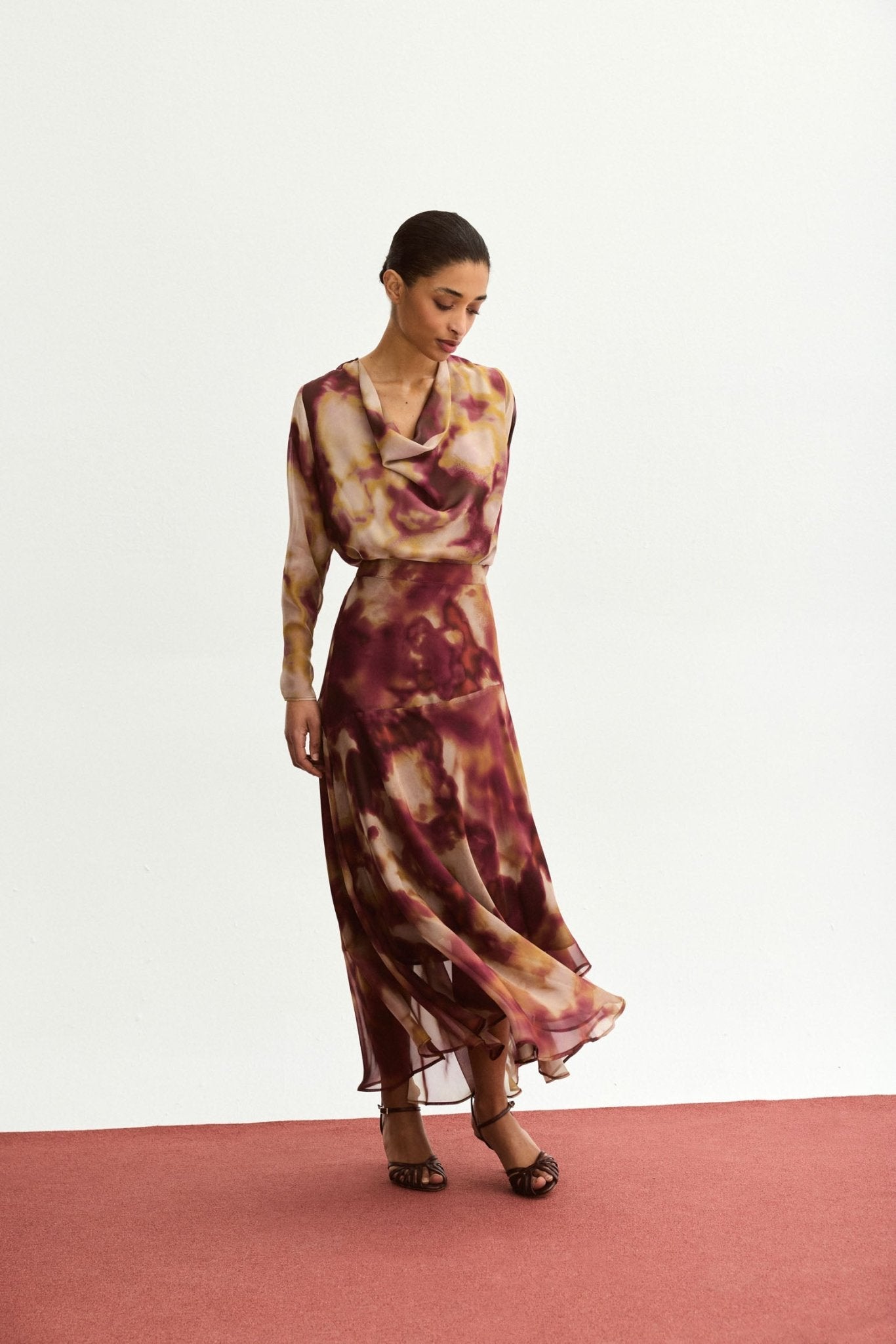 Falda SAMANÁ Estampado Cereza - BIMANI