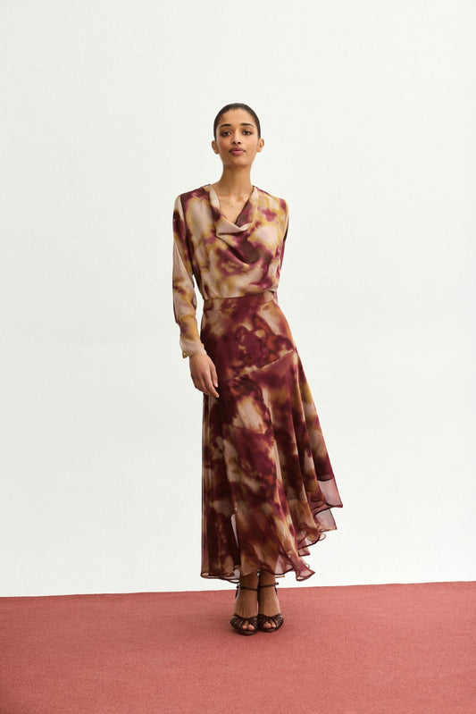 Falda SAMANÁ Estampado Cereza - BIMANI