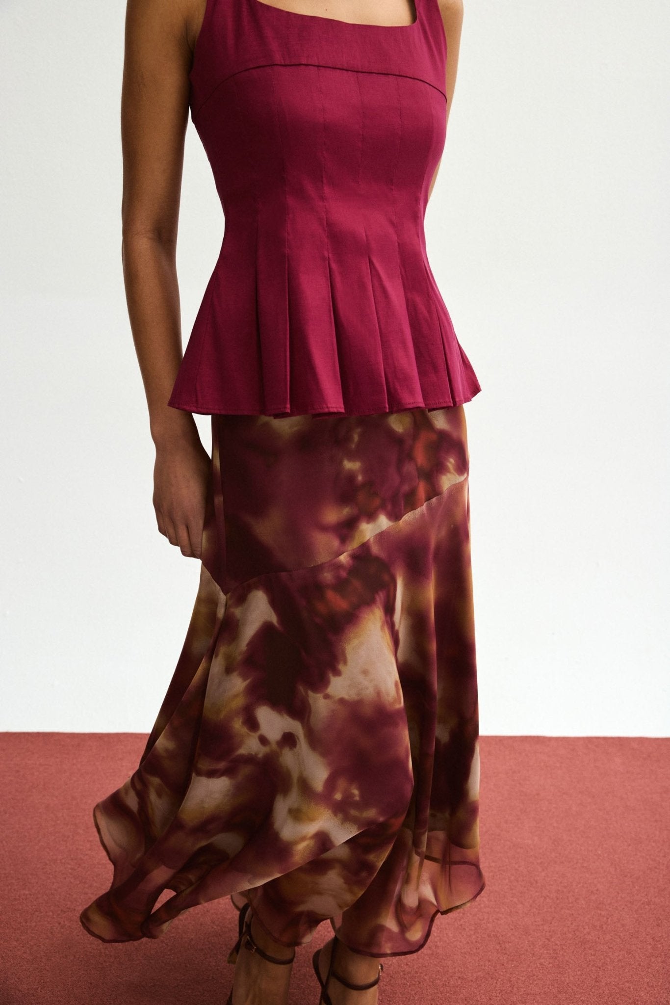 Falda SAMANÁ Estampado Cereza - BIMANI