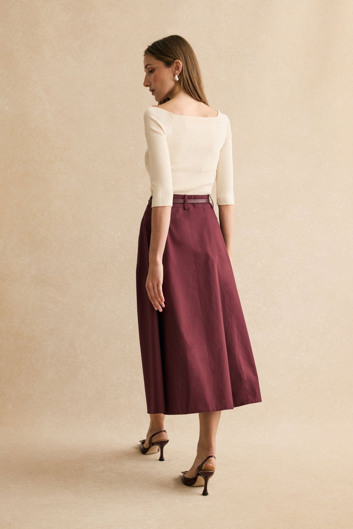 Falda SAVILE Burdeos - BIMANI