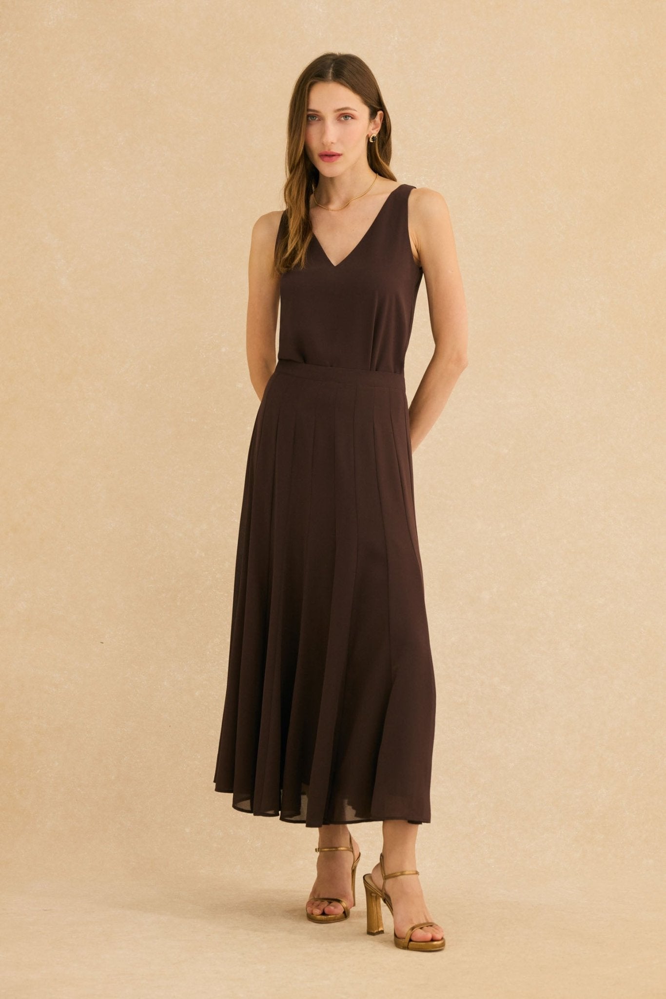 Falda TALAMANCA Marrón Cacao - BIMANI