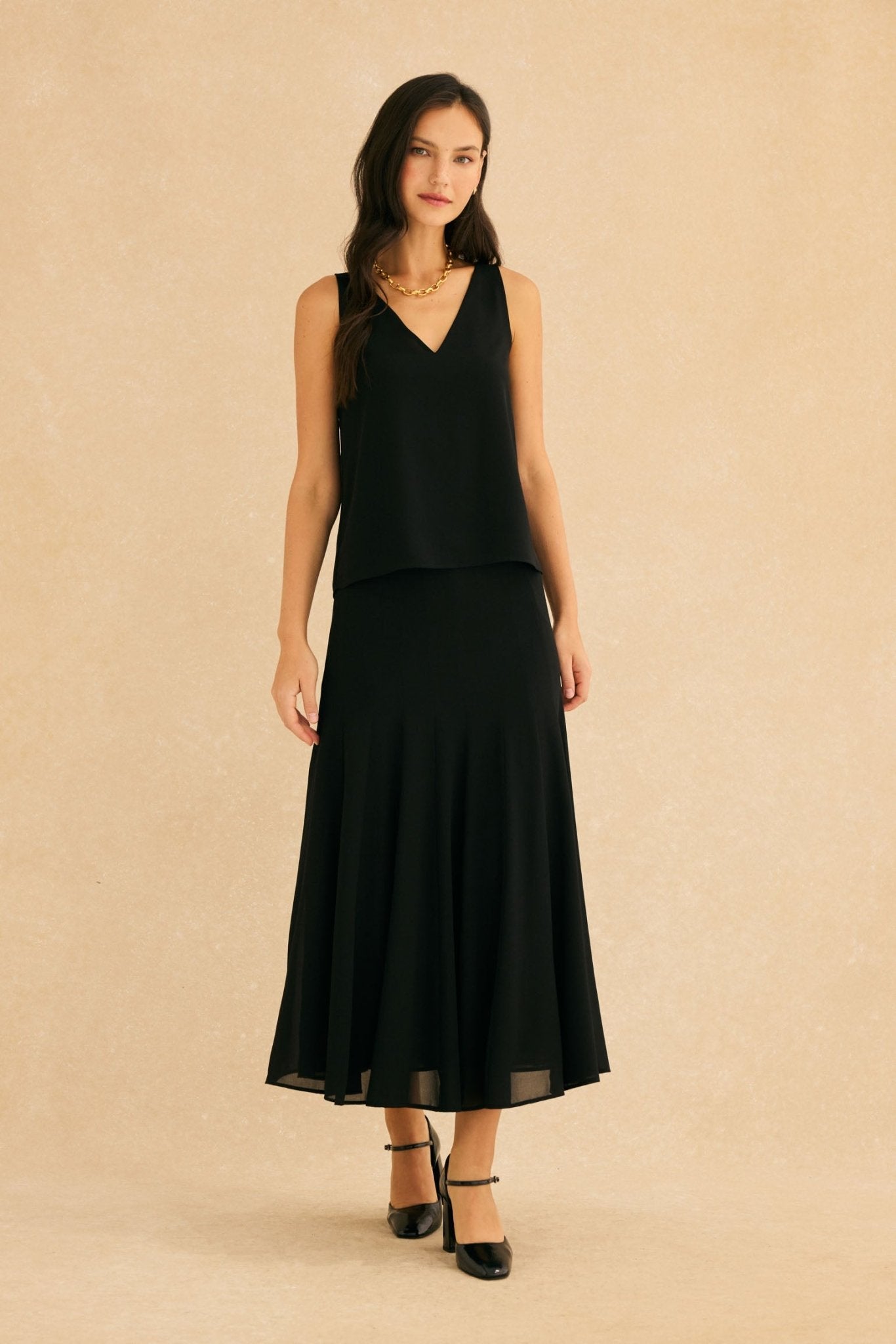 Falda TALAMANCA Negro Magnético - BIMANI