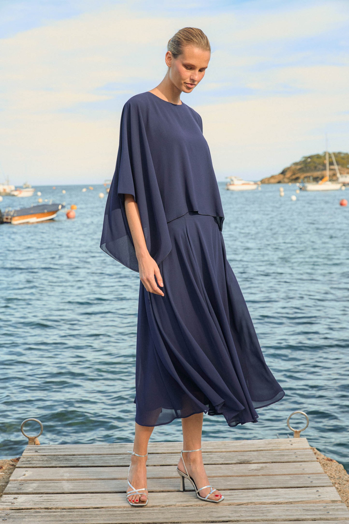WAVE Skirt Blue