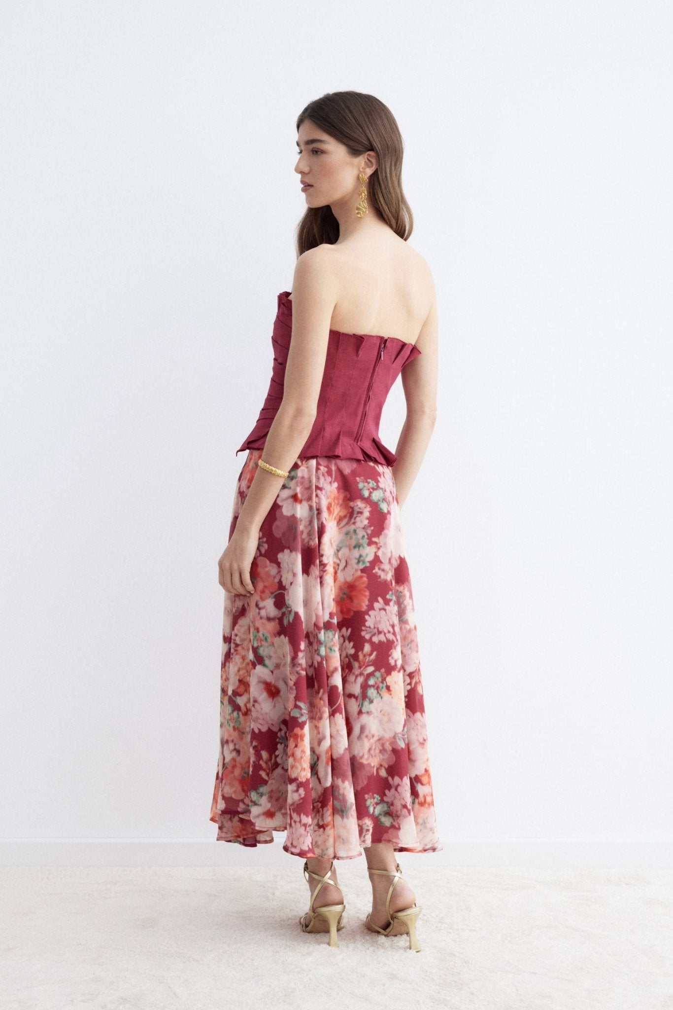 Falda WAVE Print Rose - BIMANI