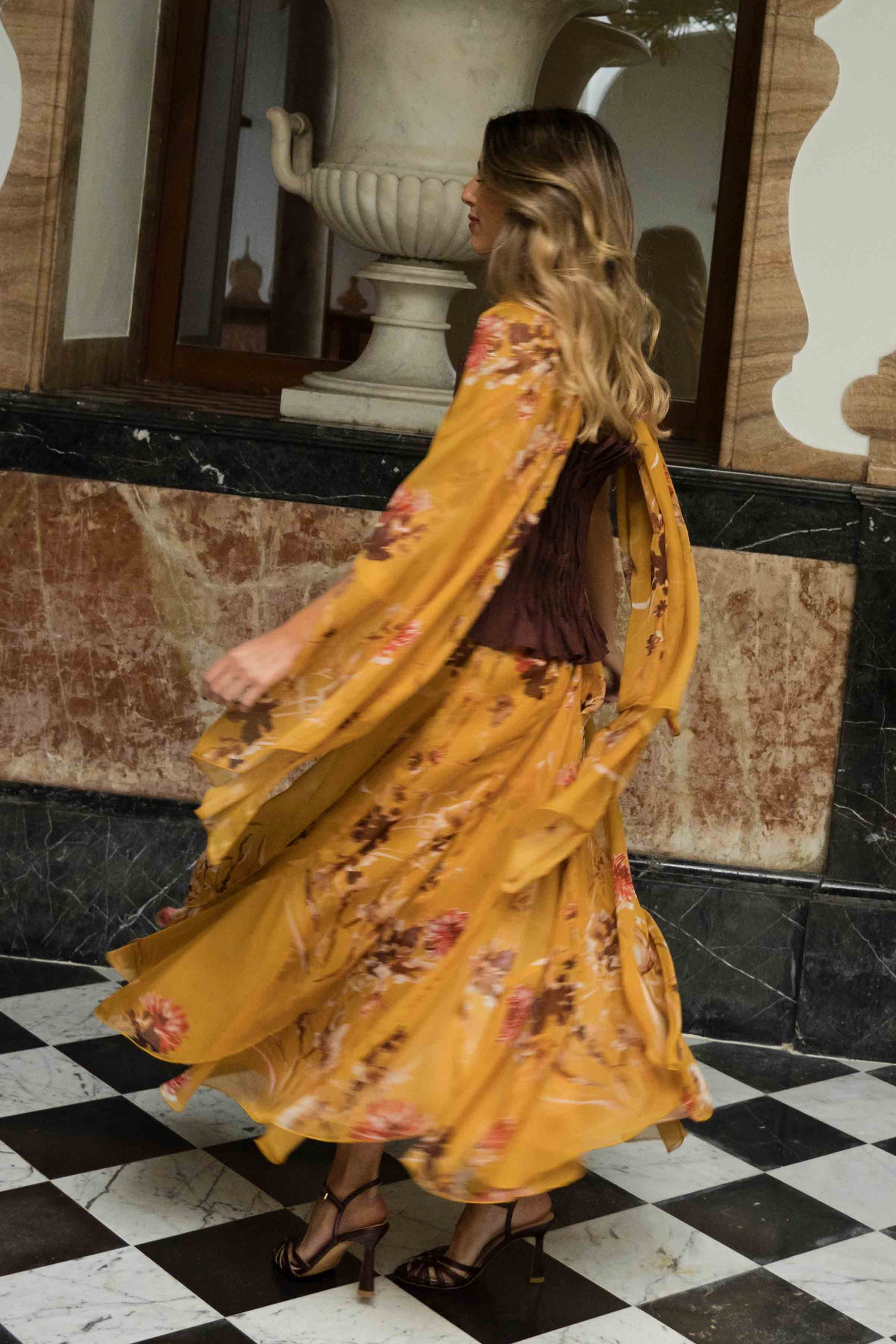 Fular FERIA Estampado Ámbar - BIMANI