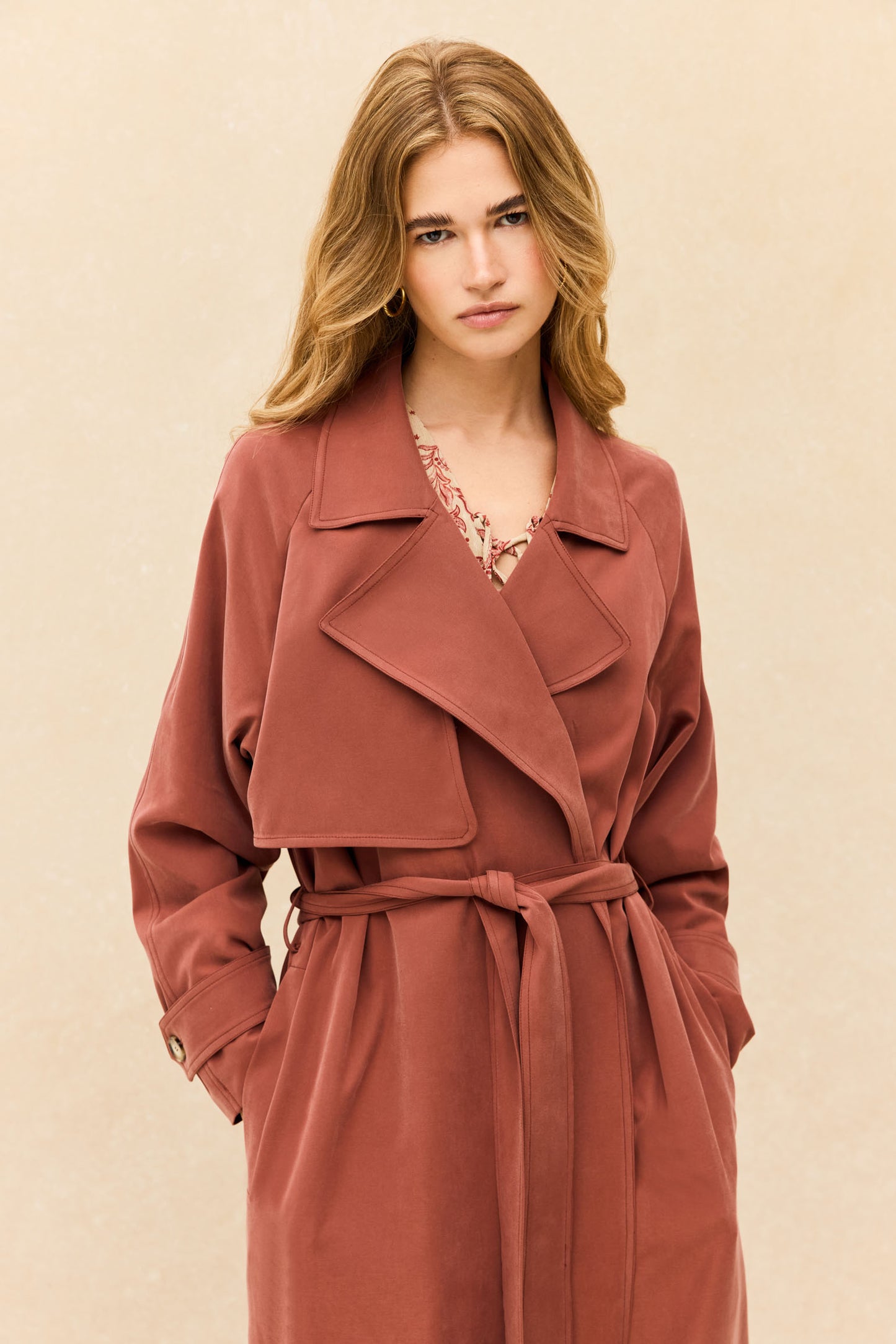 Gabardina KENSINGTON Terracota