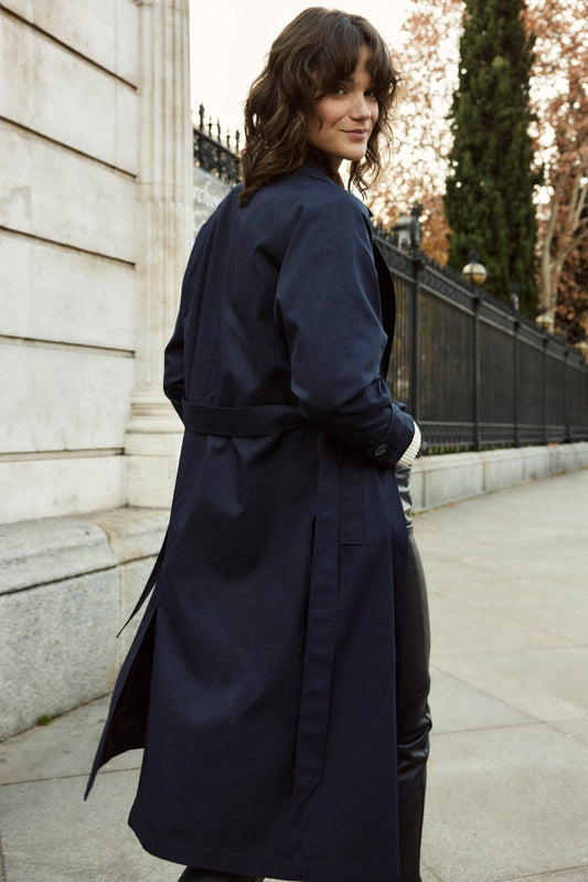 REGENT Navy Trench Coat