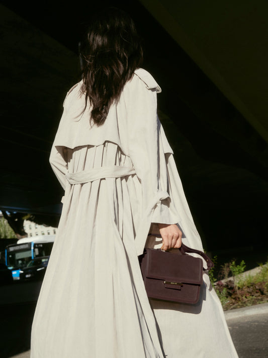 SLOANNE Beige trench coat