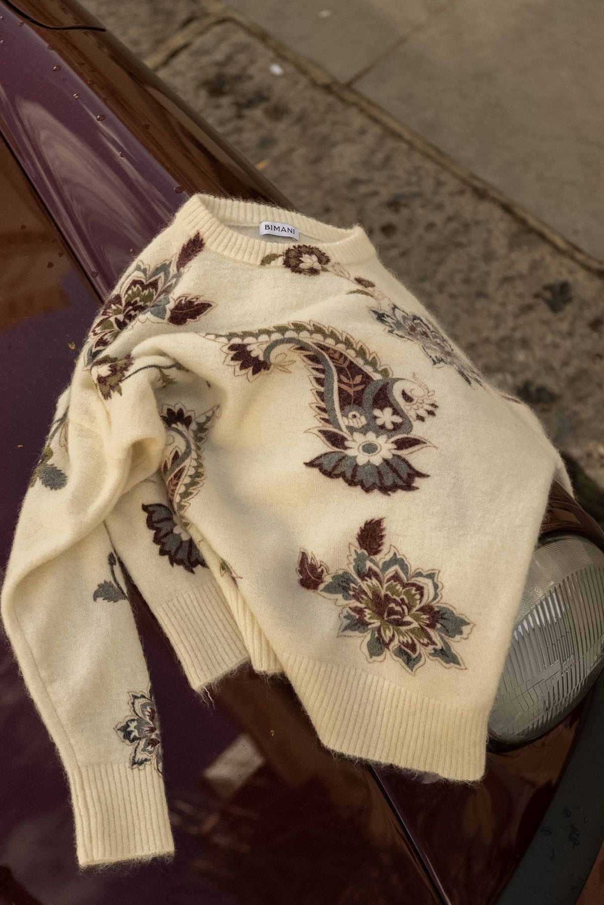 Jersey LOULOU Estampado Crema - BIMANI