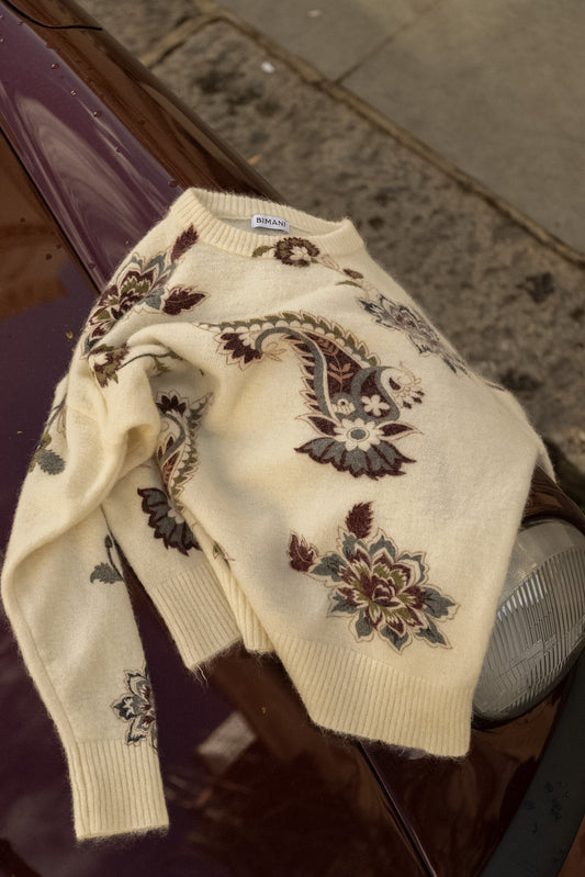 Jersey LOULOU Estampado Crema