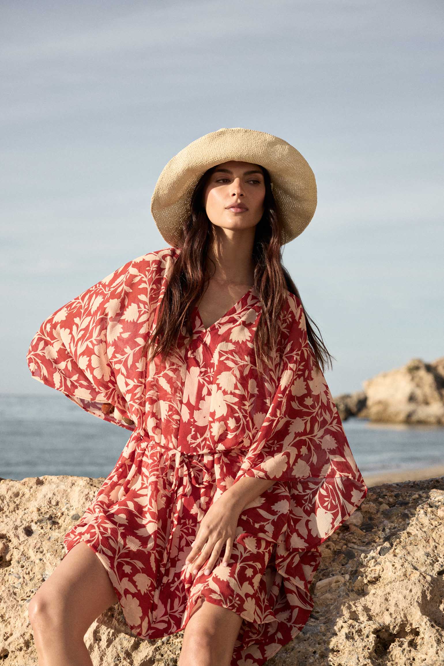Kaftan LORENZA Print Burnt - BIMANI