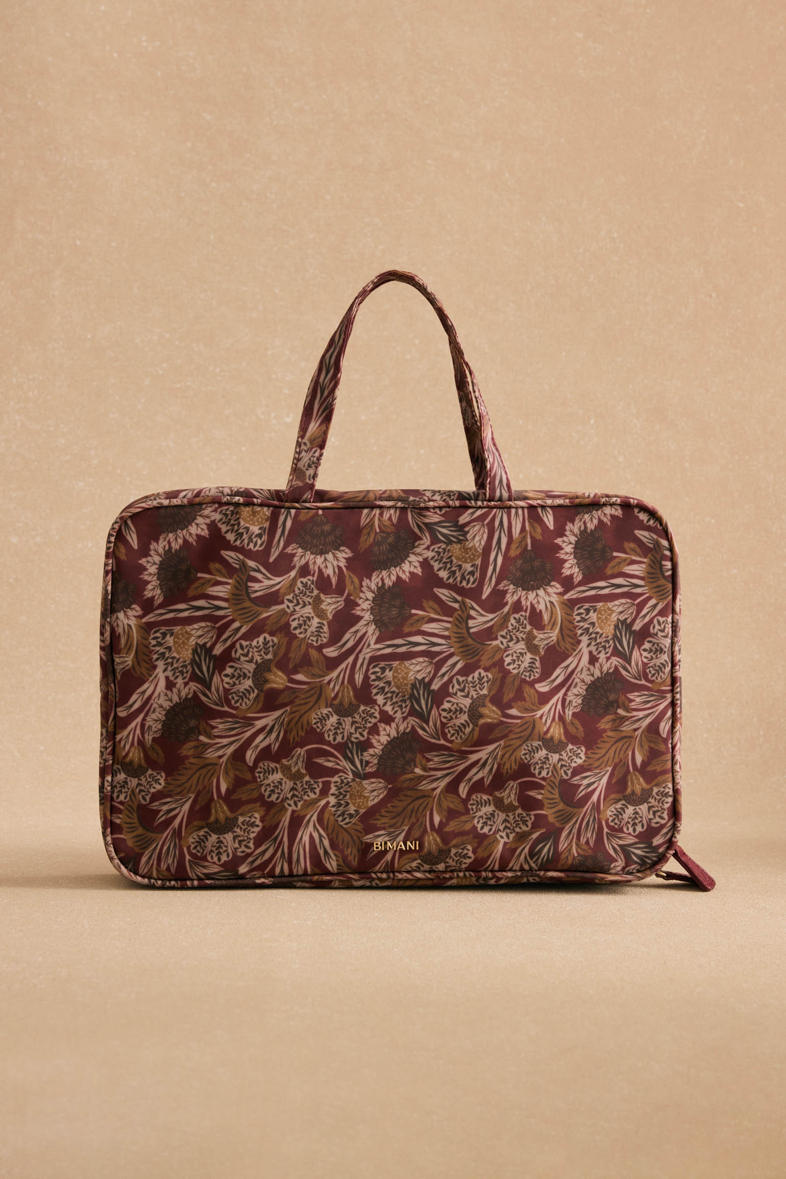 Neceser MARGOT Estampado Burdeos - BIMANI