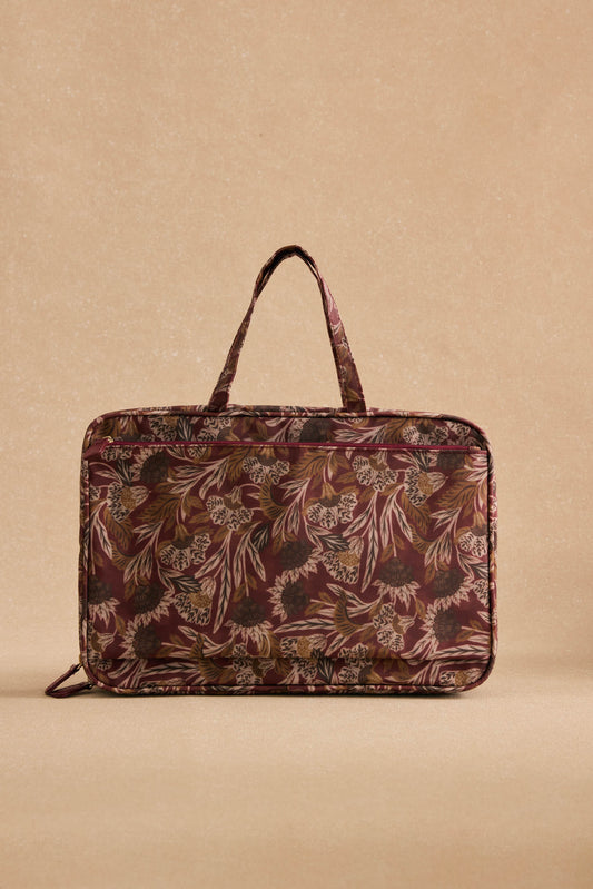 Neceser MARGOT Estampado Burdeos - BIMANI