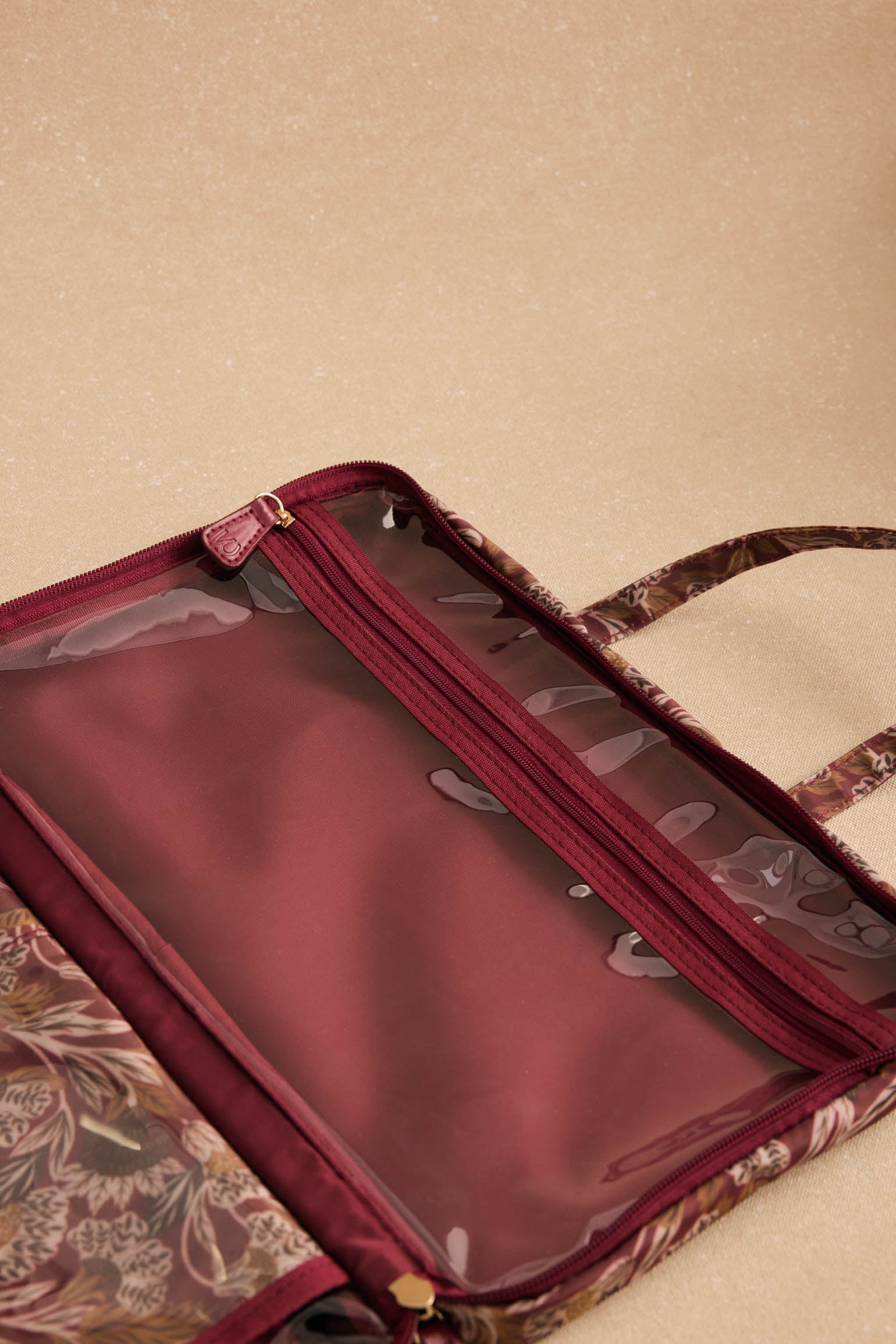 Neceser MARGOT Estampado Burdeos - BIMANI