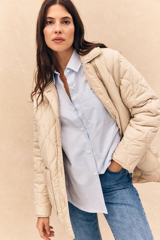 Chaqueta desmontable COPENHAGUE Blanco Hielo - BIMANI