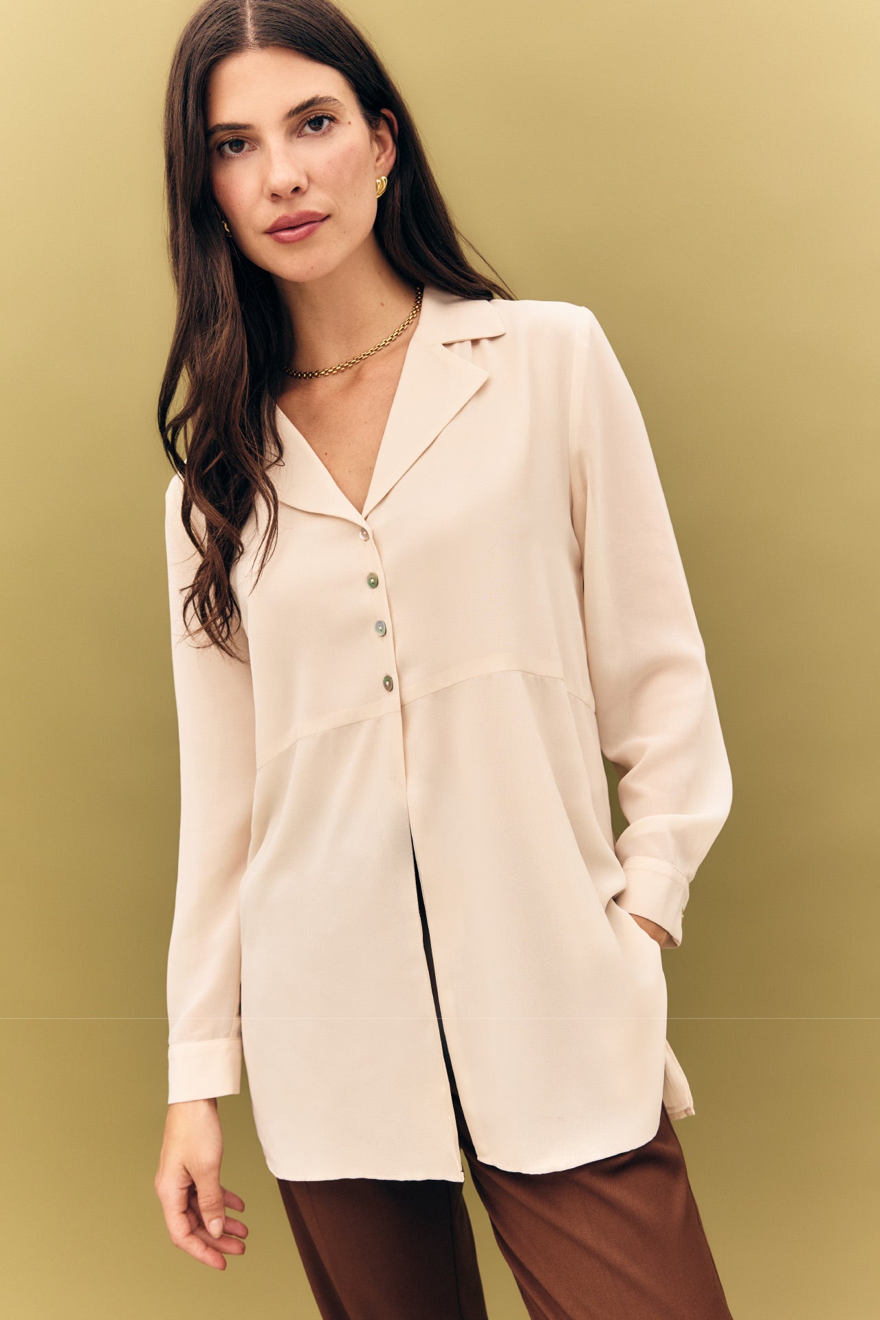 Blusa CINER Beige Caliza - BIMANI