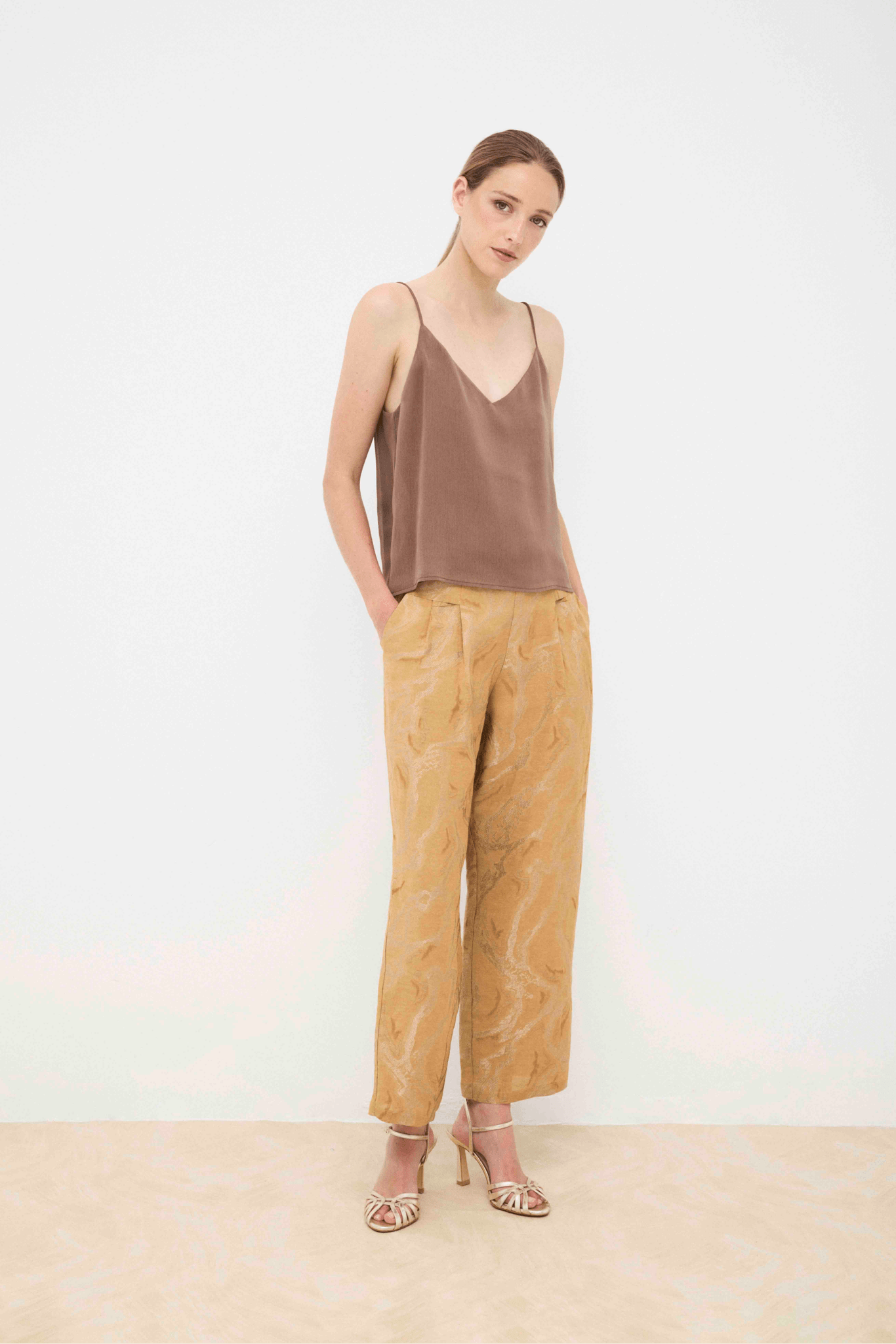 Pantalón ARLETTE Textura Dorada
