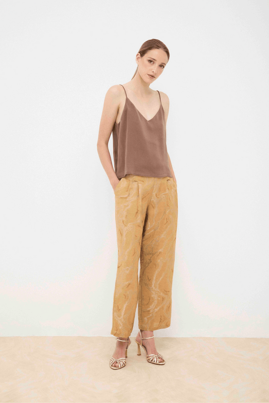 Pantalón ARLETTE Textura Dorada