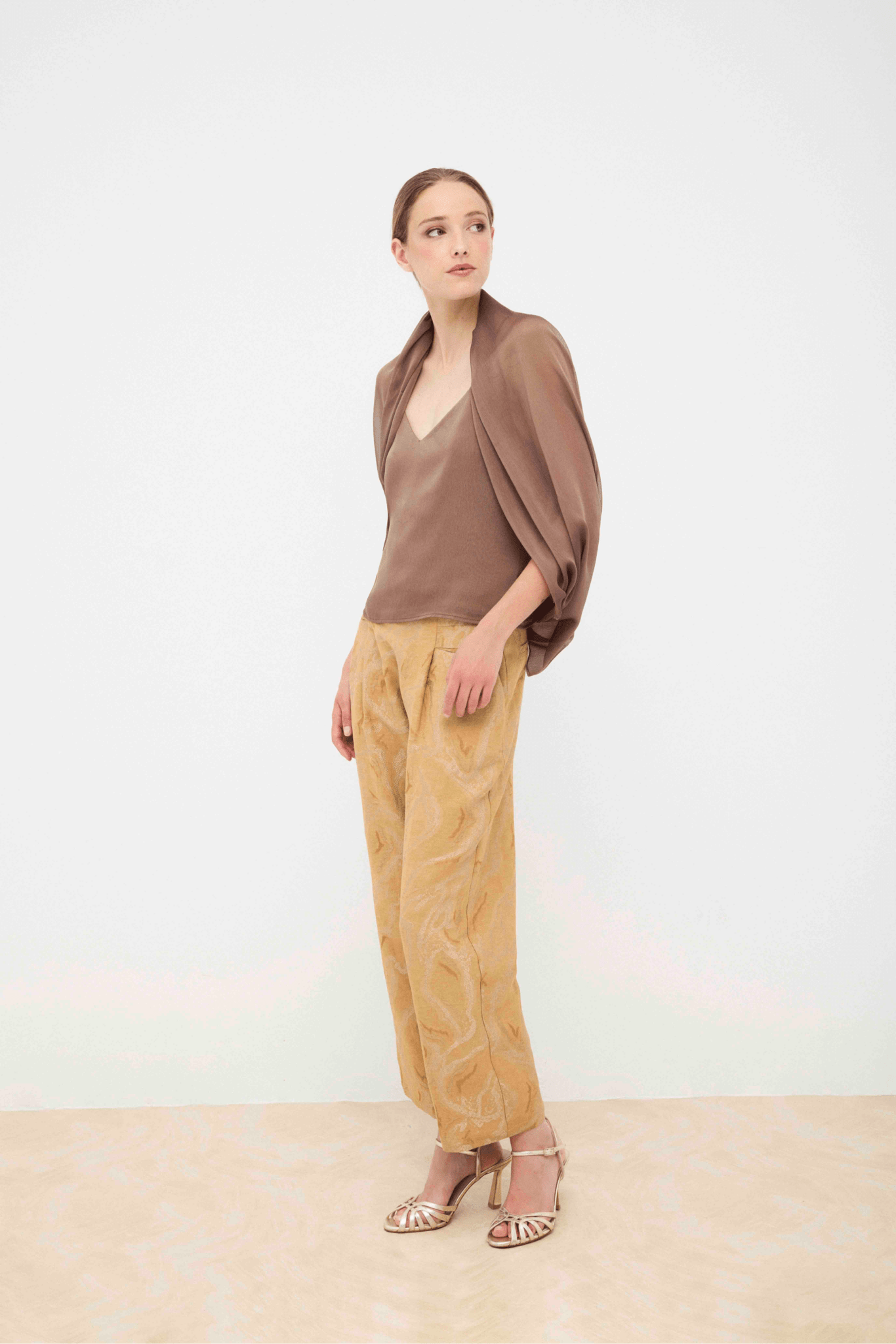 Pantalón ARLETTE Textura Dorada