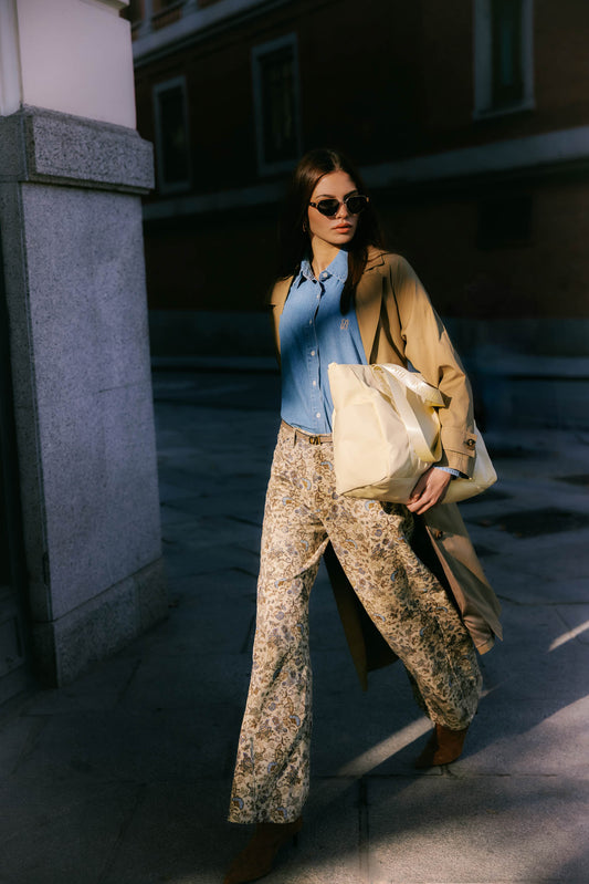 Pantalón BRIGHTON Estampado Camel - BIMANI