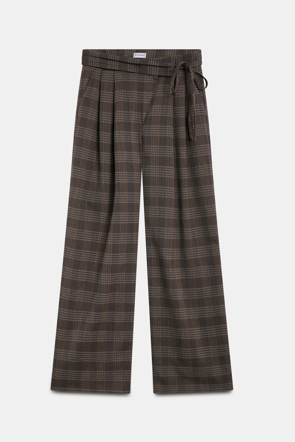 Pantalón ALANA Cuadros Gris - BIMANI