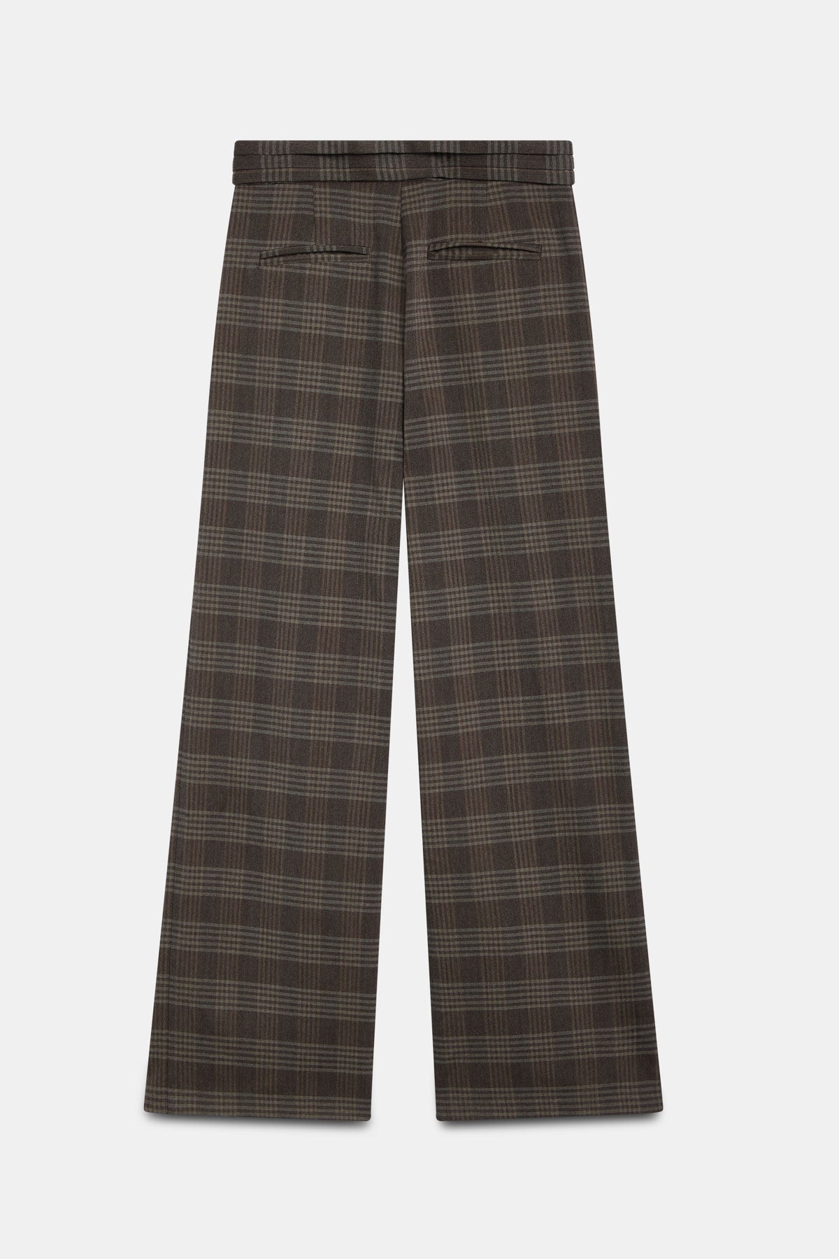 Pantalón ALANA Cuadros Gris - BIMANI