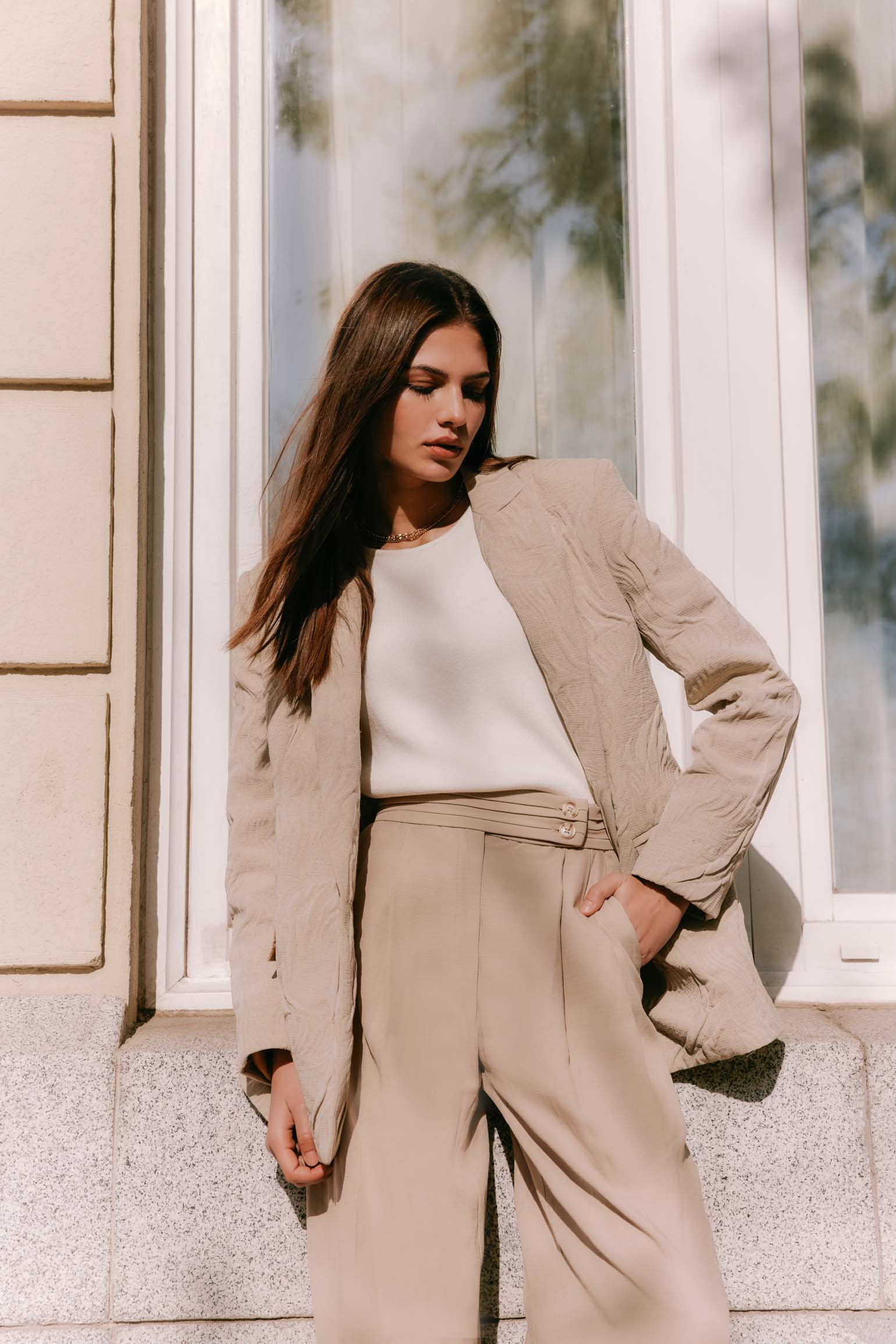 Pantalón EMY Beige - BIMANI