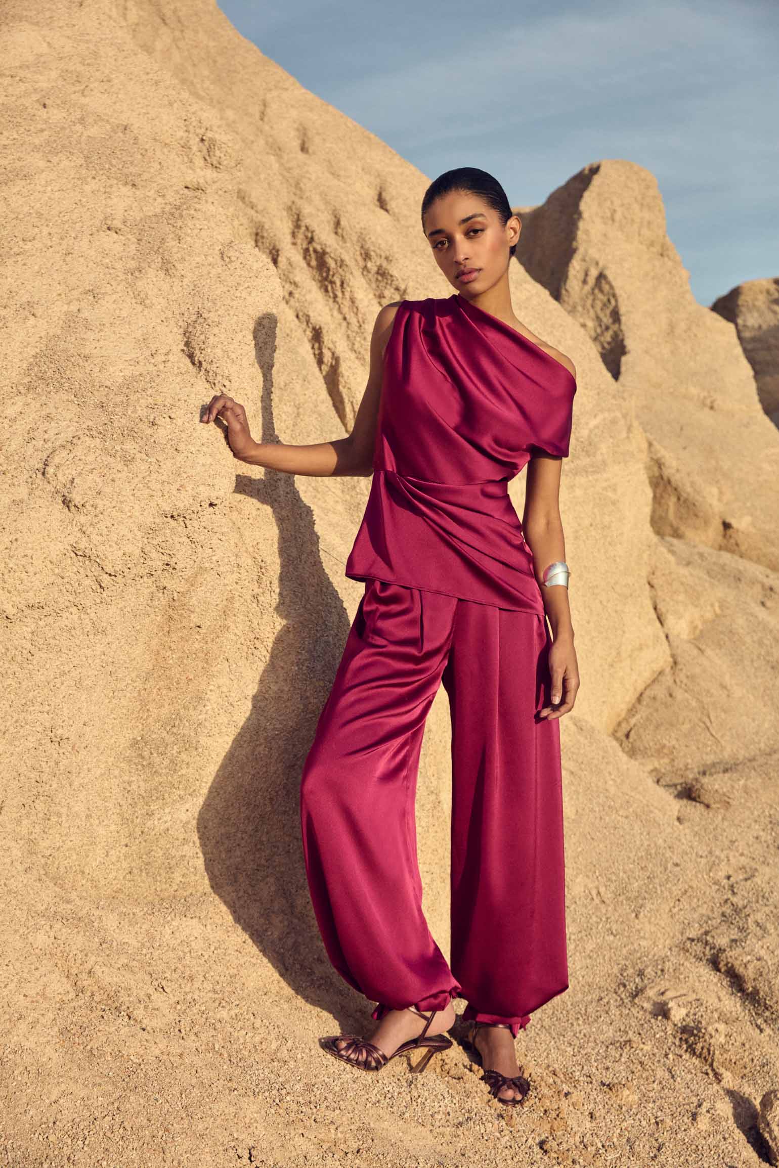 Pantalón ISOLA Cereza Árida - BIMANI