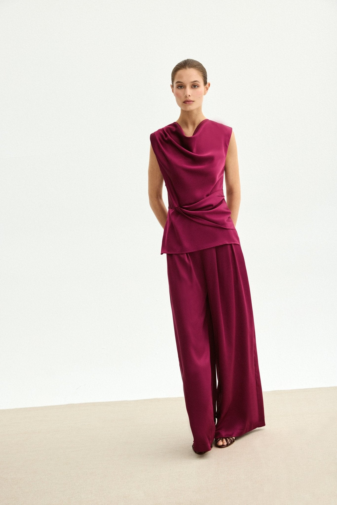 Pantalón ISOLA Cereza Árida - BIMANI